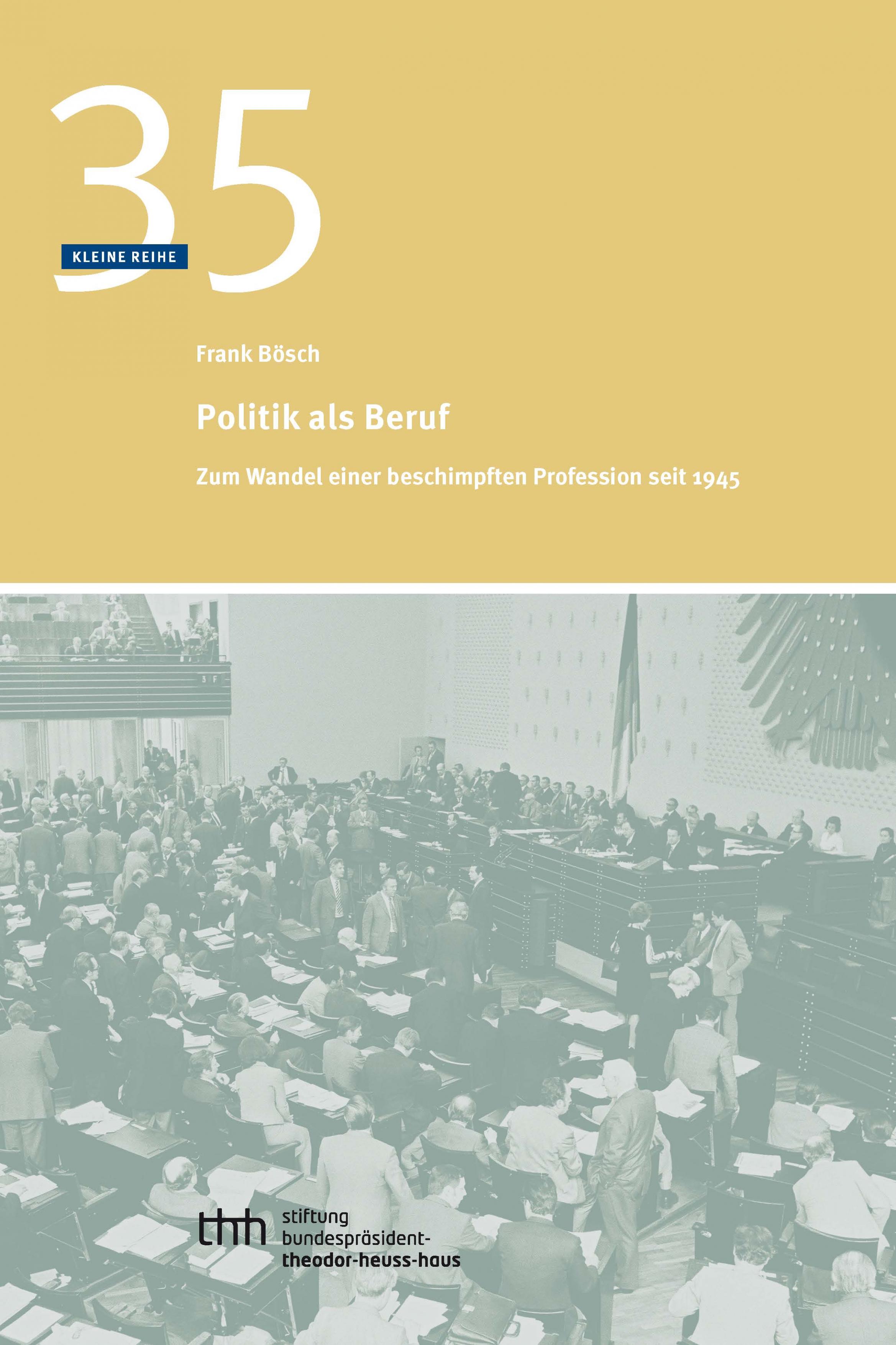 Bösch, Politik als Beruf, Cover